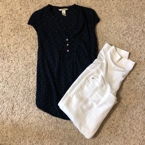 White ankle skinny maternity jeans